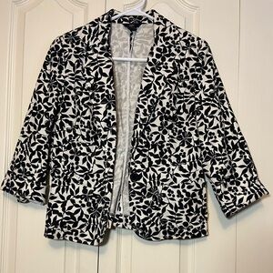 Women's Mossimo 3/4 Length Sleeve Patterned Blazer Jacket | Size S
